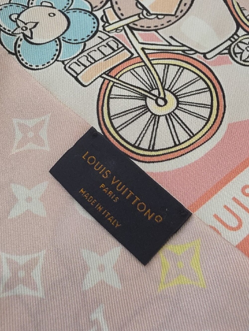 Louis Vuitton Pastel Monogram Twilly Scarf - Picture 4 of 5
